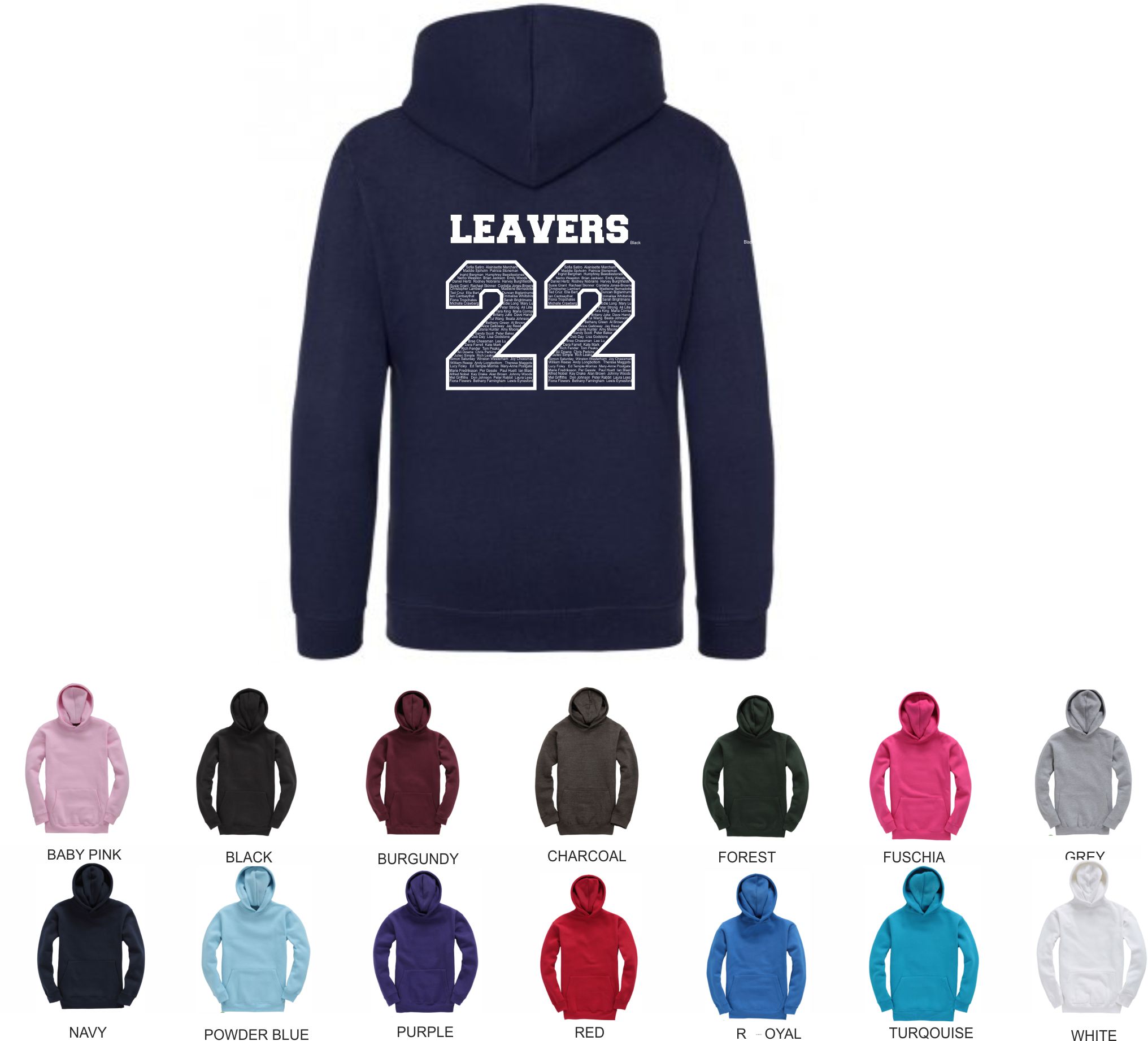 No Frills Senior Budget Leavers Hood prices from £12.75 + vat